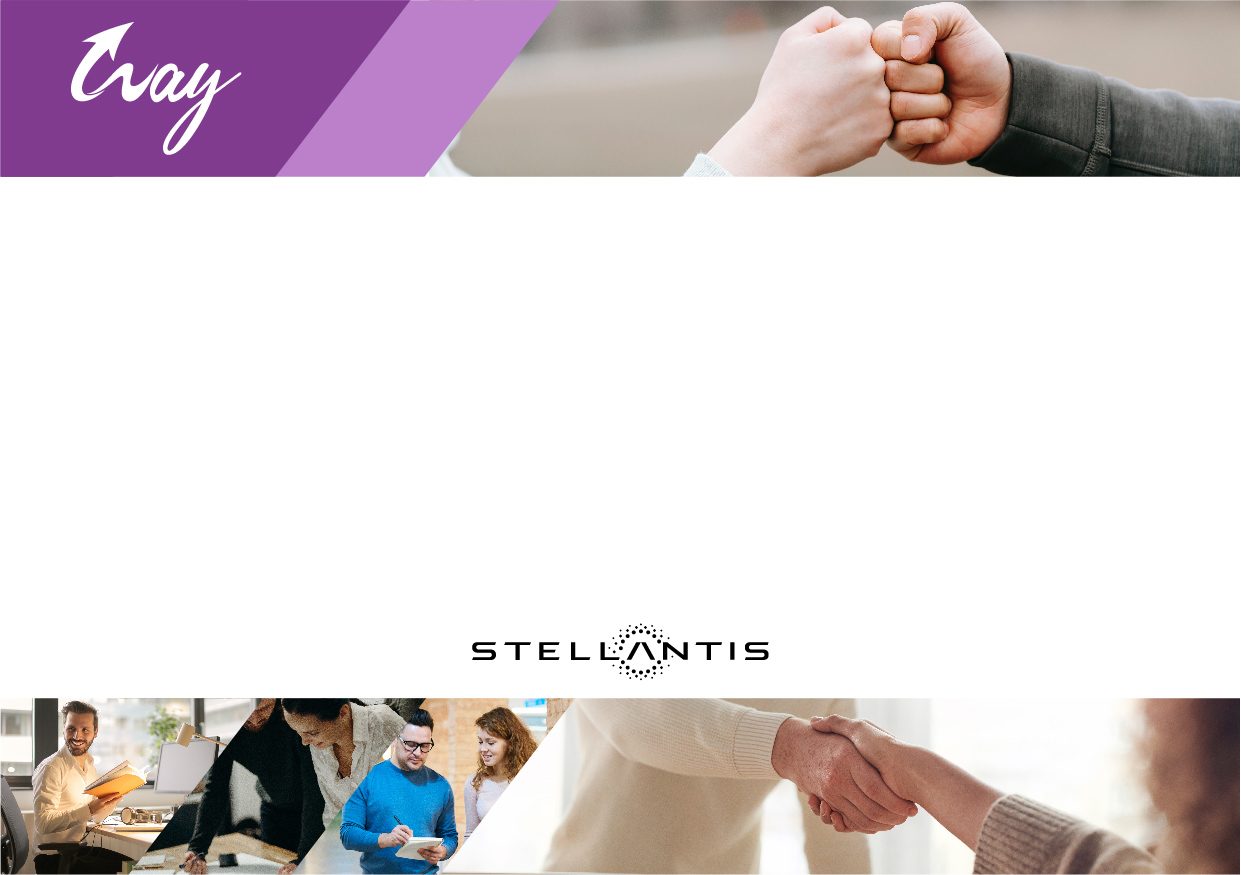 Way congratulations card with purple band