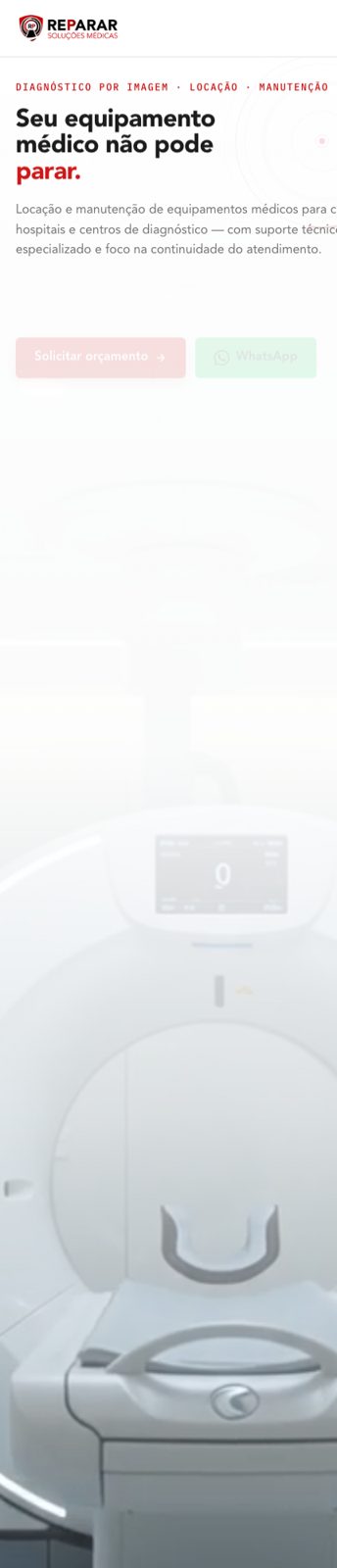 Reparar website on a phone